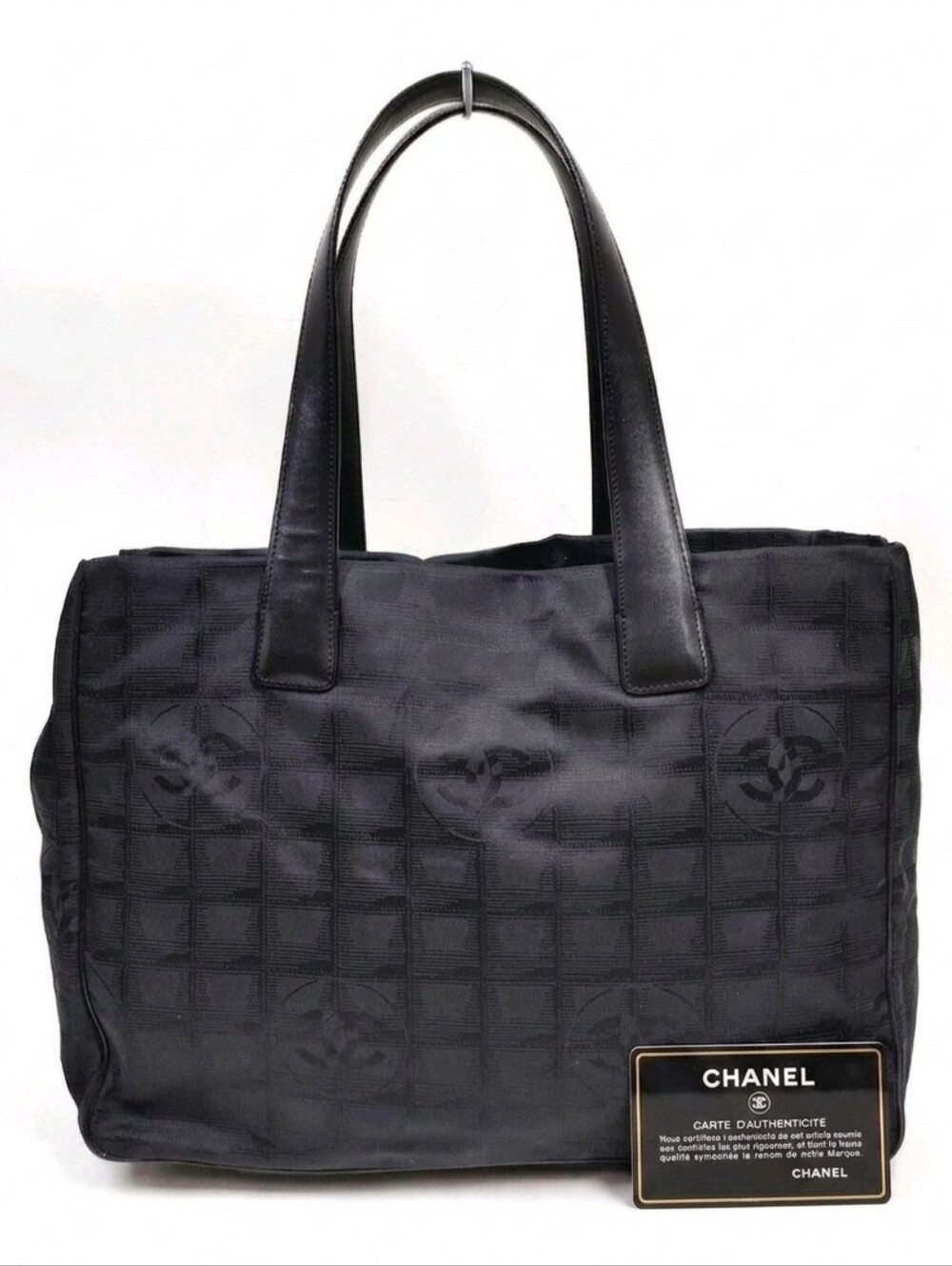 Chanel Black Travel Line Tote - Includes Authenticity Card - Great Condition